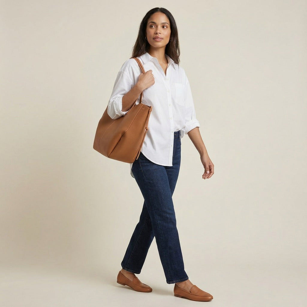 Naira Leather Tote Bag