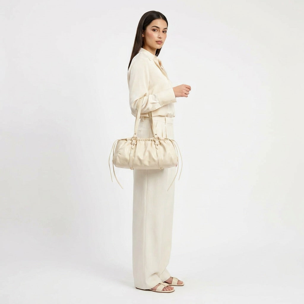 Hestia Ruched Shoulder Bag
