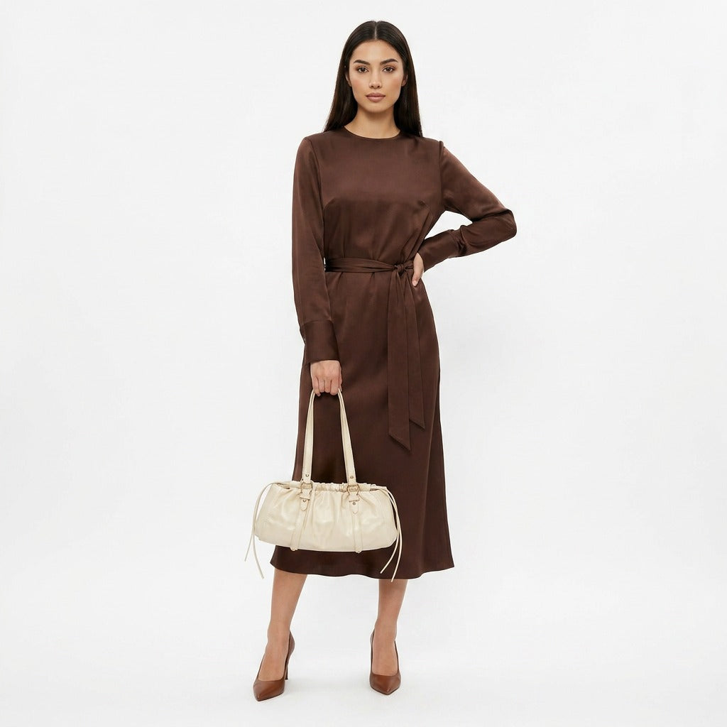 Hestia Ruched Shoulder Bag