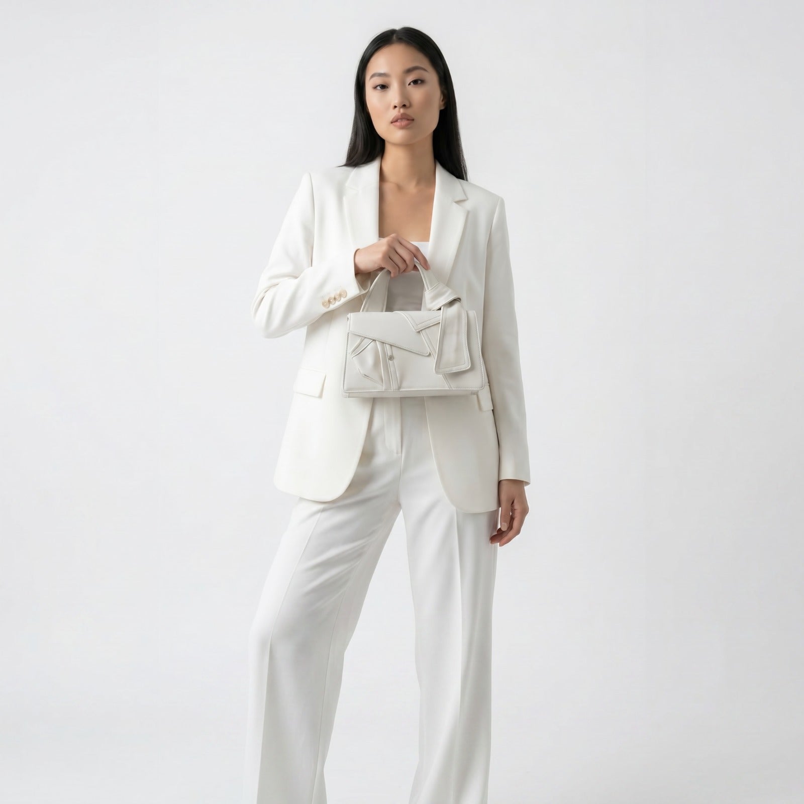 Mazarine Denim Patchwork Crossbody Bag