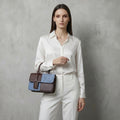 Nova Two-Tone Leather Crossbody Bag