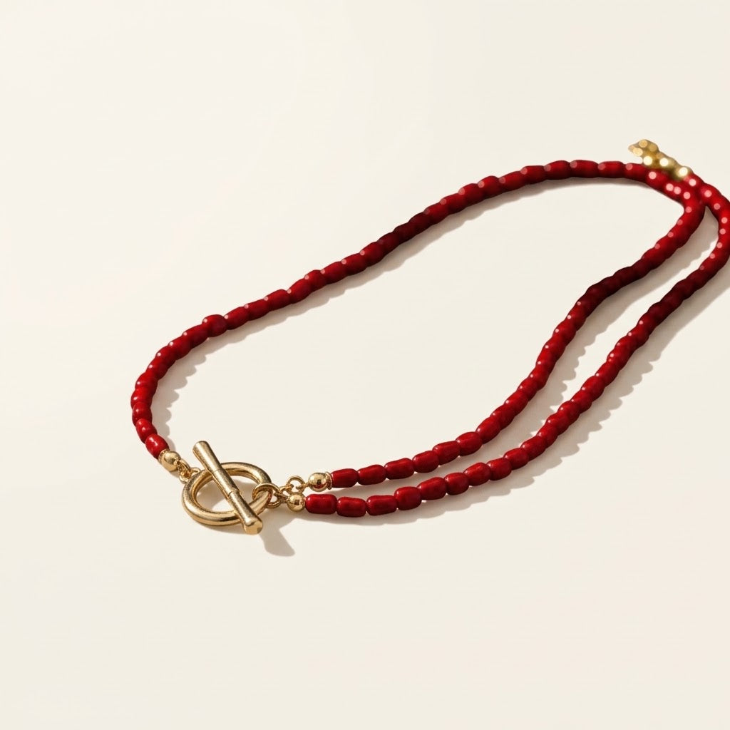 Roja 2 Piece Bohemian Beaded Necklace