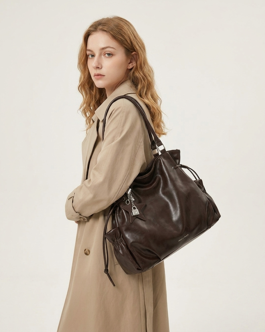 Rowan Drawstring Shoulder Bag