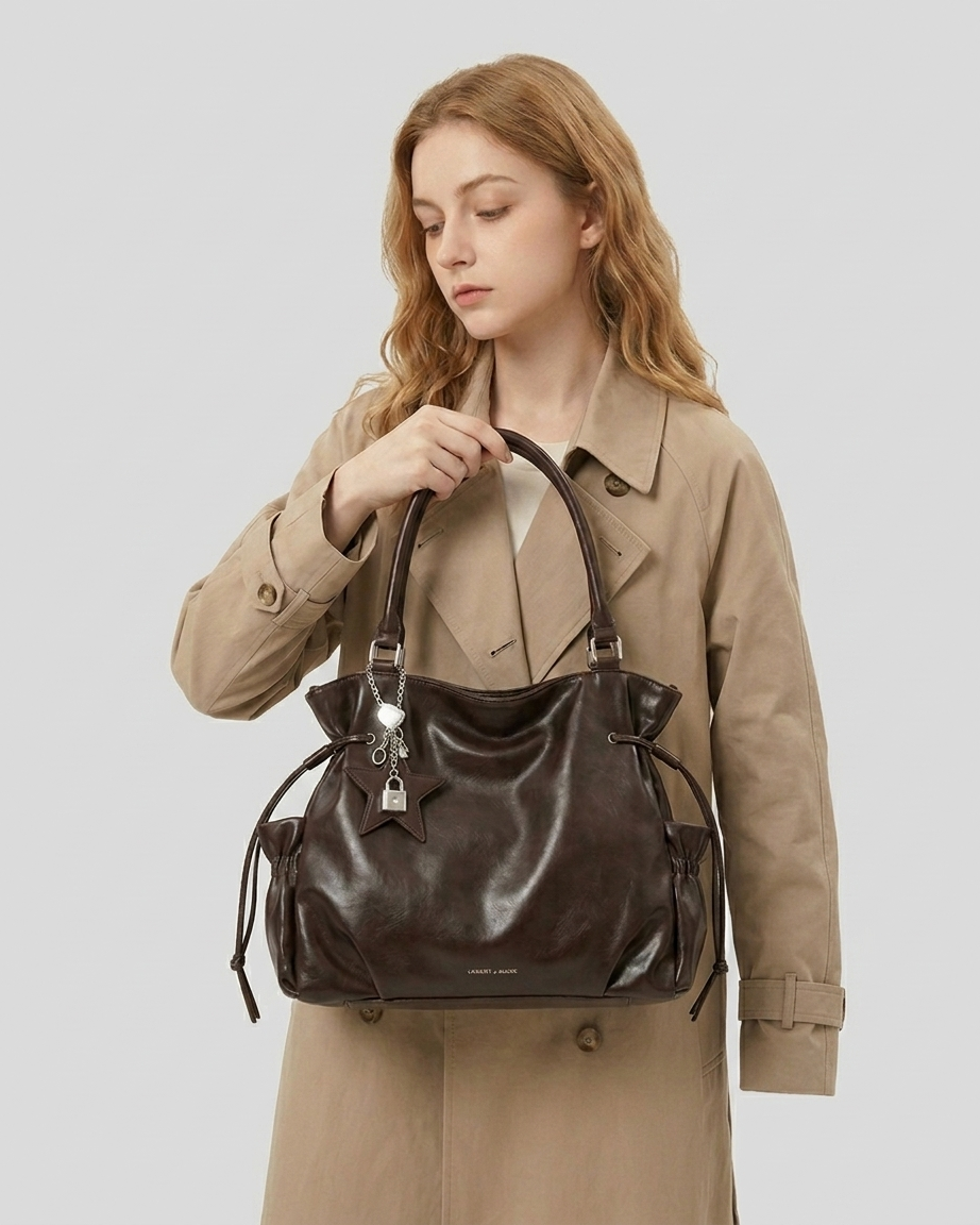 Rowan Drawstring Shoulder Bag