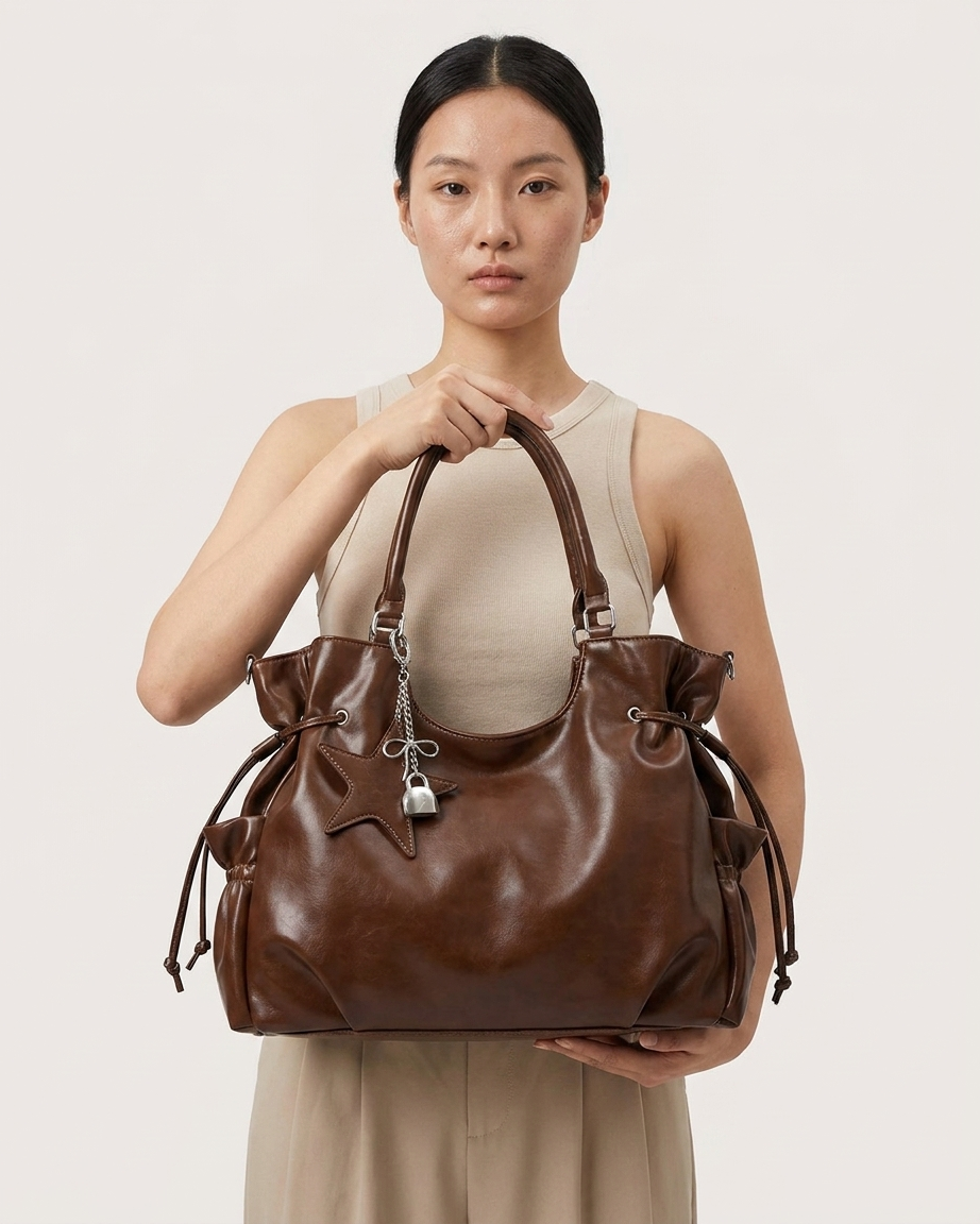 Rowan Drawstring Shoulder Bag