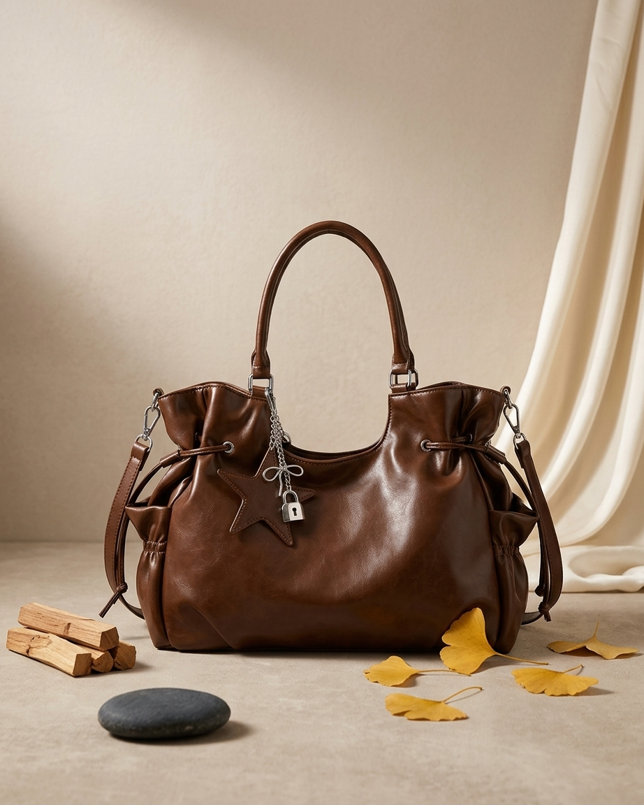 Rowan Drawstring Shoulder Bag